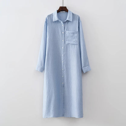 Relaxed Button-Up Shirt Dress | Joella