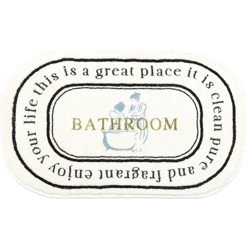 Bathroom Rug Microfiber Non-Slip | Elegance 1
