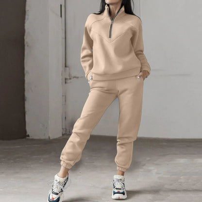 Quarter-Zip Tracksuit Set | Lirienne