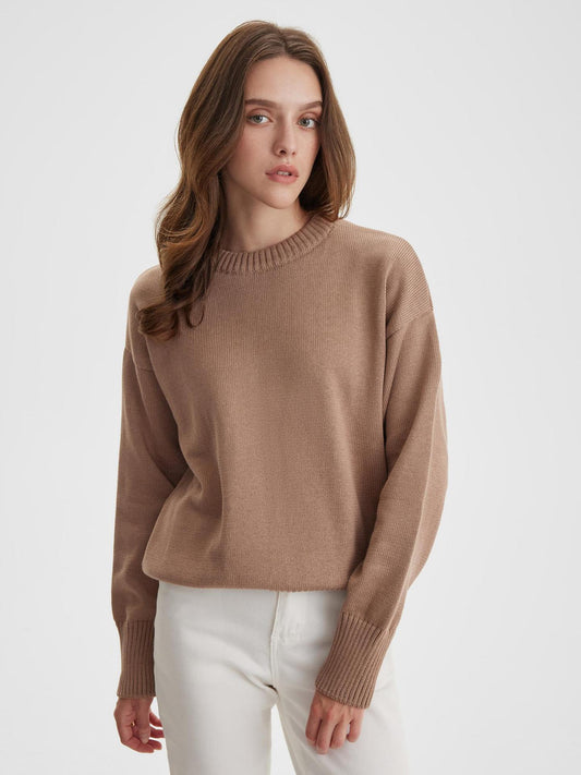 Women Minimalist Knit Sweater | Hanelle
