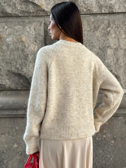 Women Heart Button Knitted Cardigan | Edwina