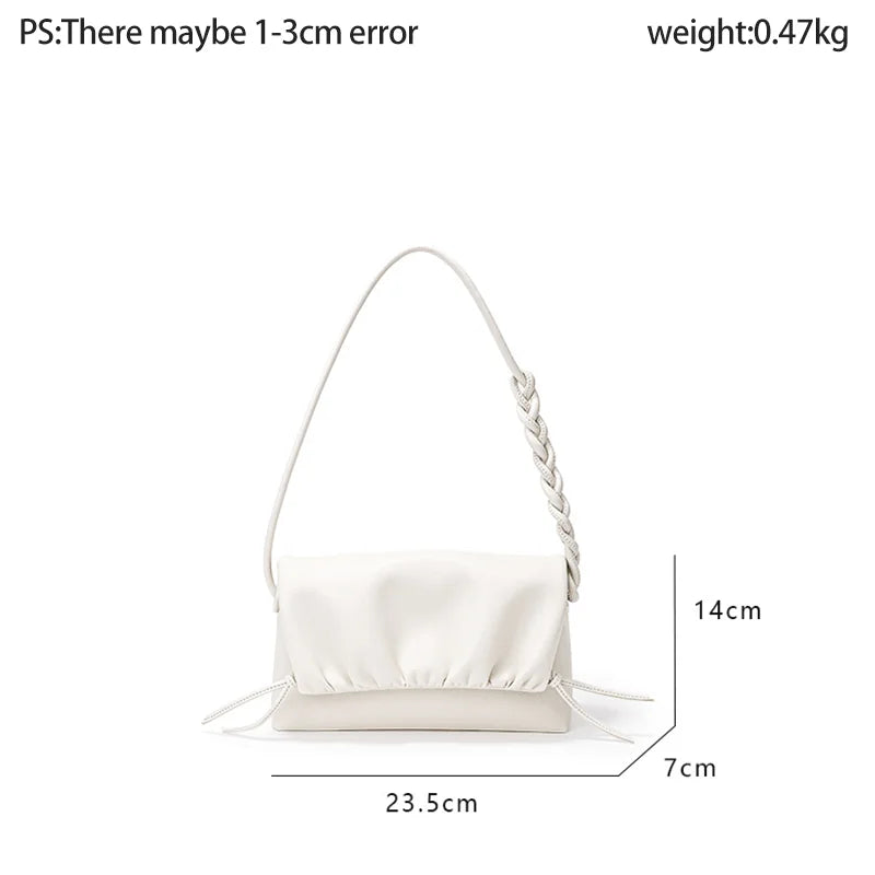 Ruched Detail Flap Bag | Alba