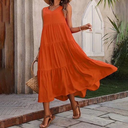 Women Tiered Maxi Dress | Fernanda