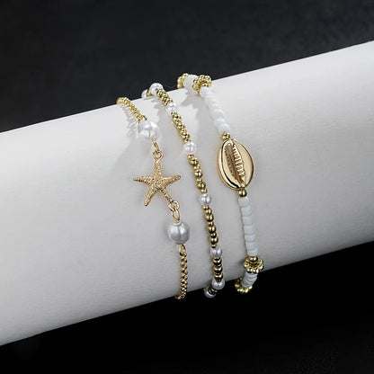 Women Layered Anklet Set | Nerissa