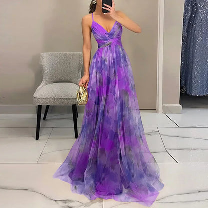 Variant image for Women Maxi Dress Floral Print Polyester | Gisele-25
