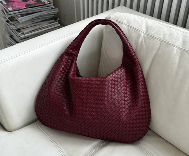 Woven Leather Hobo Bag | Elowen