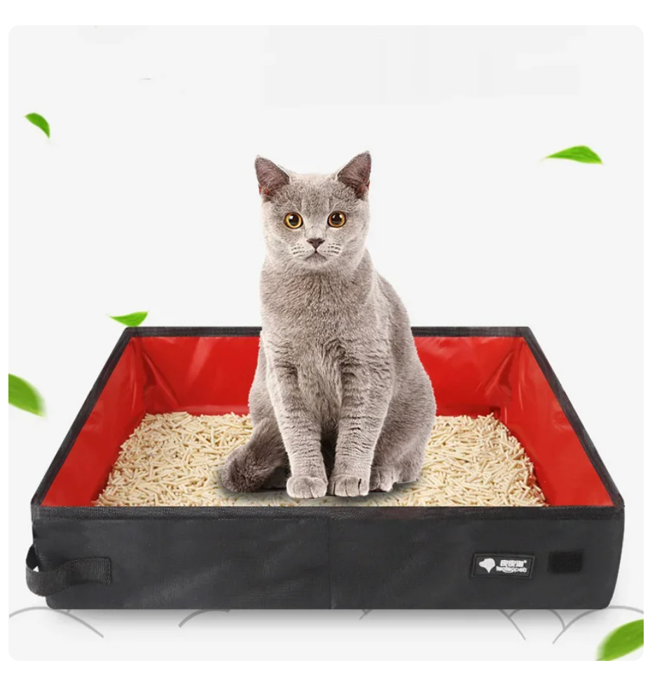 Portable Litter Box for Cats Travel Foldable Collapsible | Pet Comfort-6