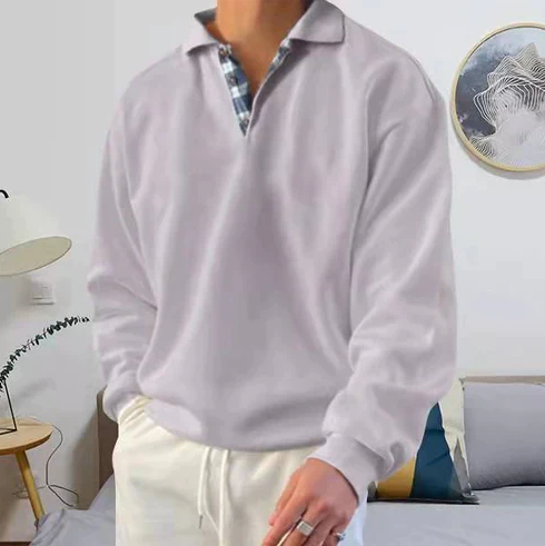 Variant image for Men's Polo Sweatshirt Soft Fabric | Jonas-57