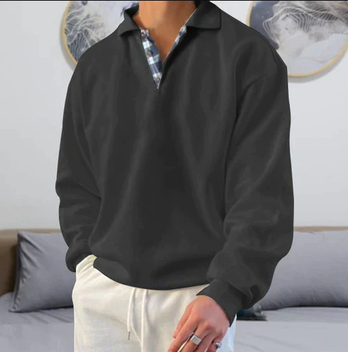 Variant image for Men's Polo Sweatshirt Soft Fabric | Jonas-33
