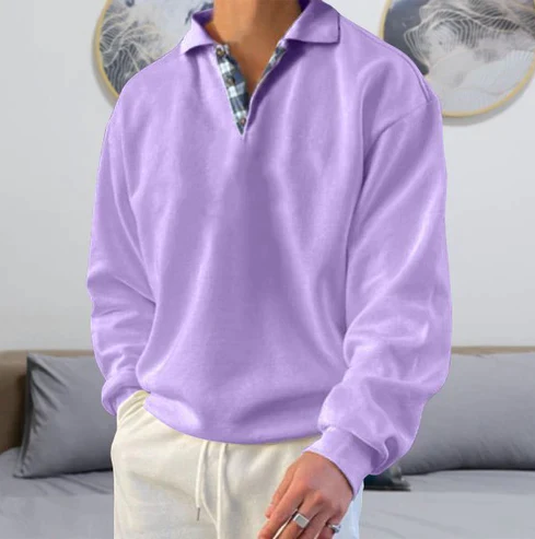Variant image for Men's Polo Sweatshirt Soft Fabric | Jonas-17