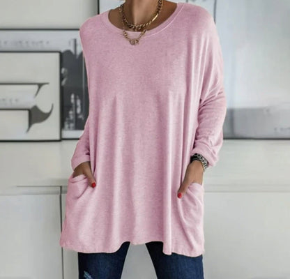 Variant image for Women Long Sleeve Blouse Black Cotton | Ava-43