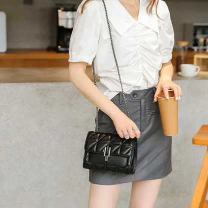 Women Quilted Chain Shoulder Bag | Shiela