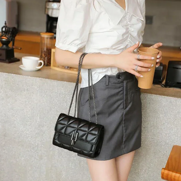 Women Quilted Chain Shoulder Bag | Shiela