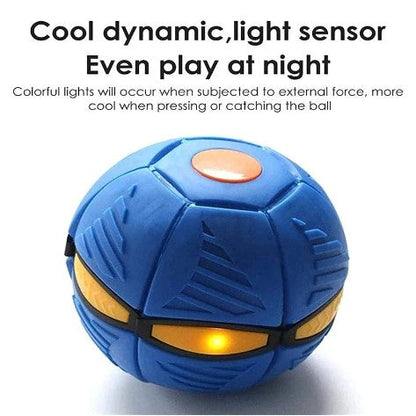 Pet Toy Flying Ball Blue ABS | WagSaucer-6