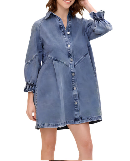 Denim Shirt Dress | Celestine