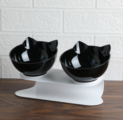 Variant image for Cat Elevated Bowl Anti-Vomiting Orthopedic PVC | Purrfect Comfort-4