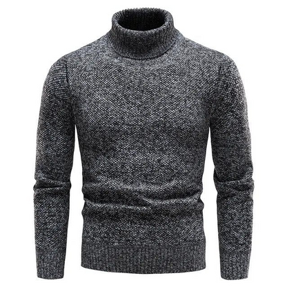 Men's Jersey Classic Roller Collar Black Cotton | Julius-6