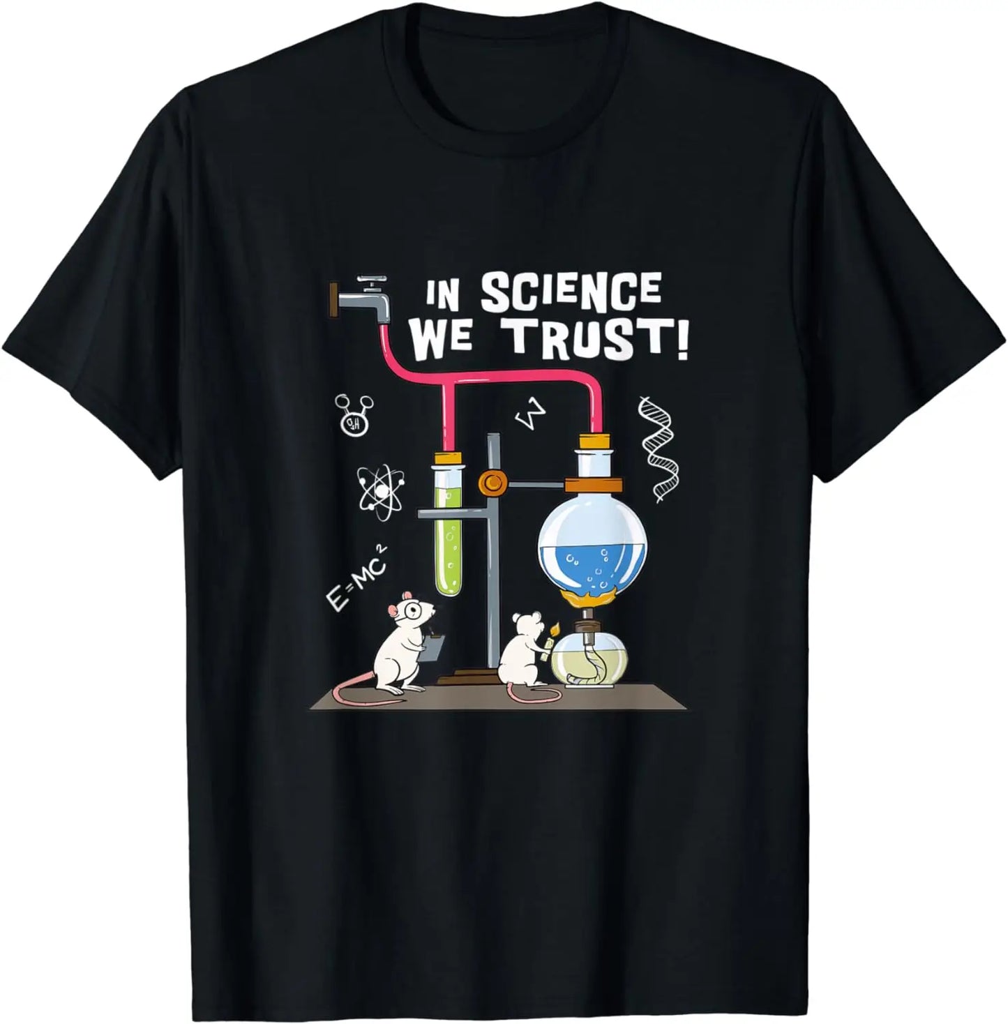 Variant image for Women Graphic T-Shirt White Cotton | Science Enthusiast-1