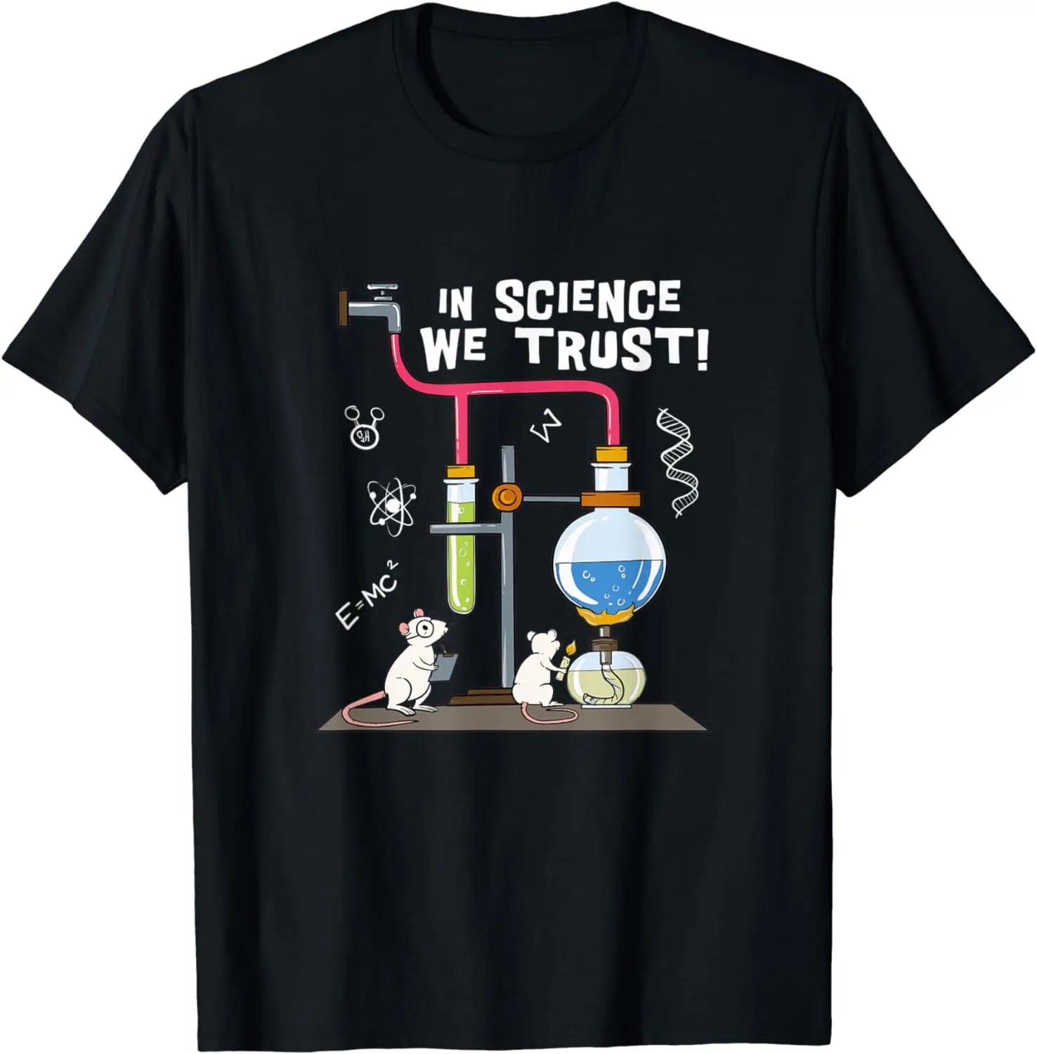 Variant image for Women Graphic T-Shirt White Cotton | Science Enthusiast-1