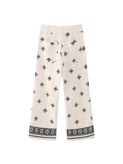 Vintage Boho Linen Pants for Women | Vina