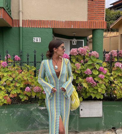 Retro Knit Maxi Dress | Abril