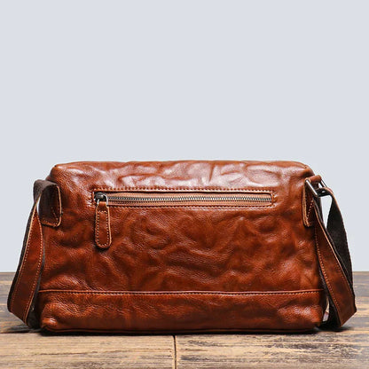 Men Vintage Leather Crossbody Bag | Owen