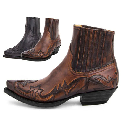 Men Embroidered Western Boots | Nikolas