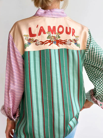 Patchwork Shirt & Skirt Set | Ciara