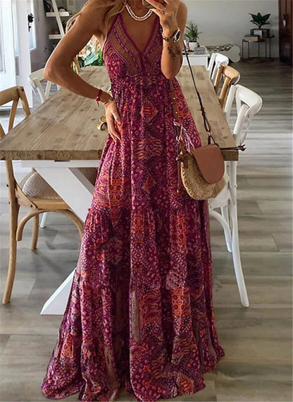 Women Boho Printed Maxi Dress | Seraphina