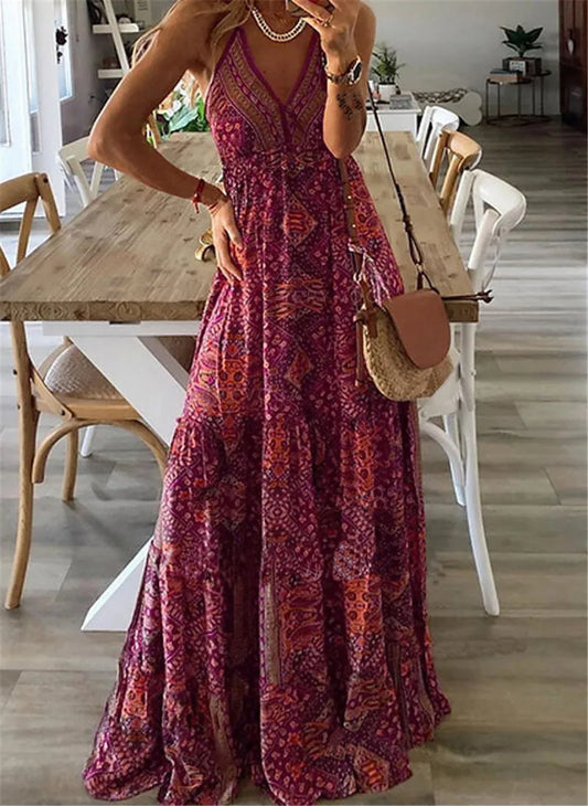 Women Boho Printed Maxi Dress | Seraphina