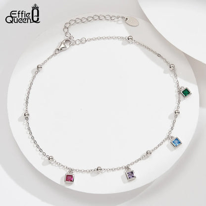 Women Multi-Gem Anklet | Eulalia