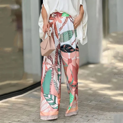 Floral Wide-Leg Pants with Blouse | Emilia