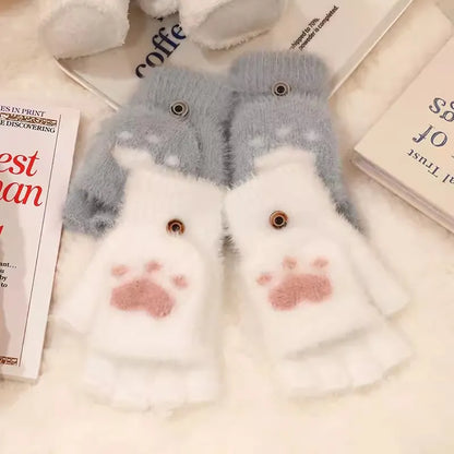 Harriet - Flip Mink Mittens for Women - Soft & Convertible