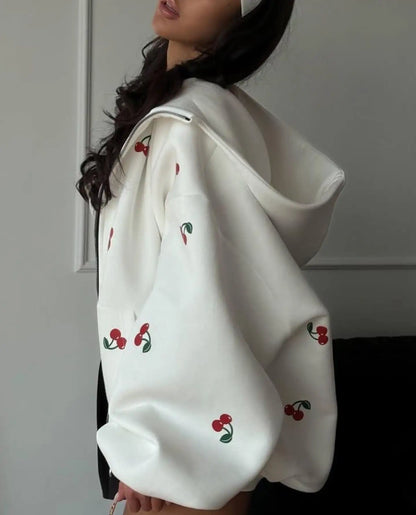 Oversized Cherry Hoodie | Melisande