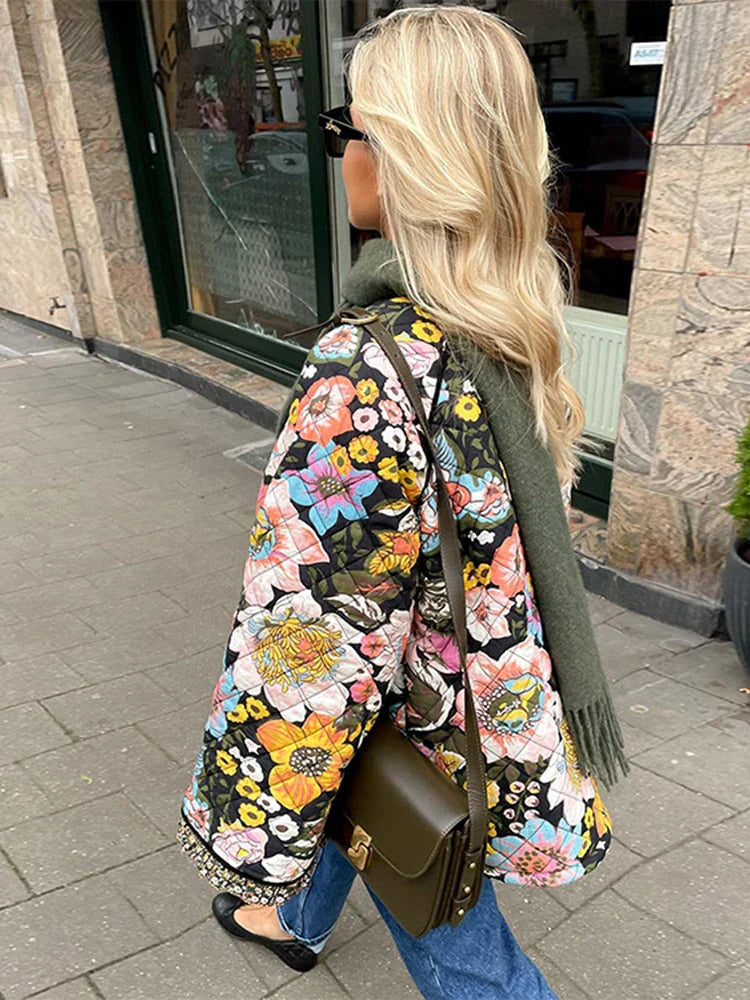 Women Embroidered Floral Coat | Naomi