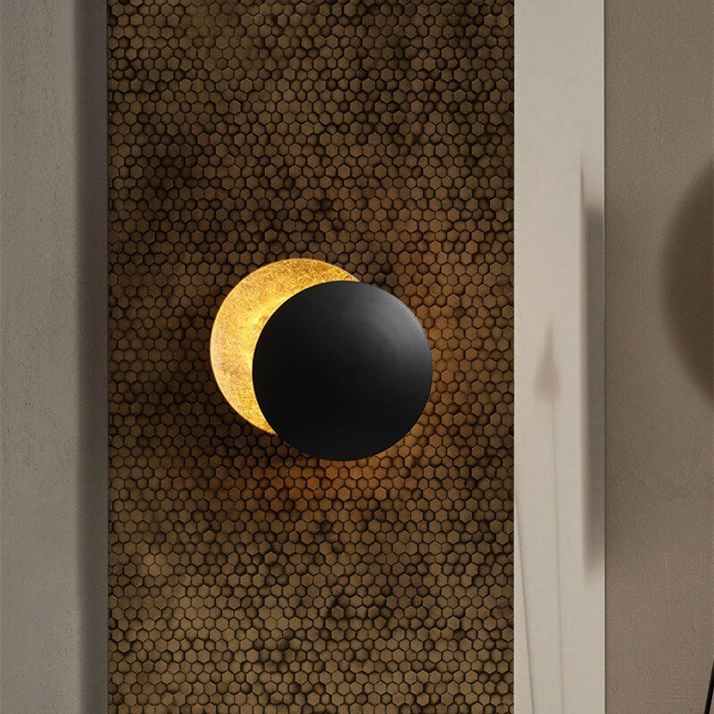 Outdoor Wall Sconce Solar Eclipse Design Weather-Resistant | Artistic Lighting Accent-4