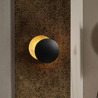 Outdoor Wall Sconce Solar Eclipse Design Weather-Resistant | Artistic Lighting Accent-4