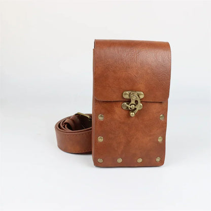 Women Vintage Leather Belt Pouch | Erika