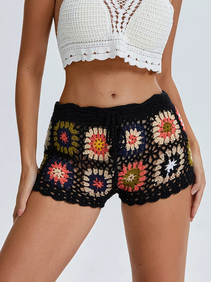 Colorful Crochet Shorts | Nathalie