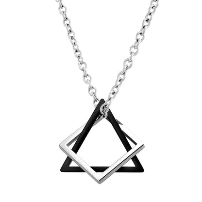 Variant image for Men's Pendant Necklace Silver Stainless Steel | Urban Style-10