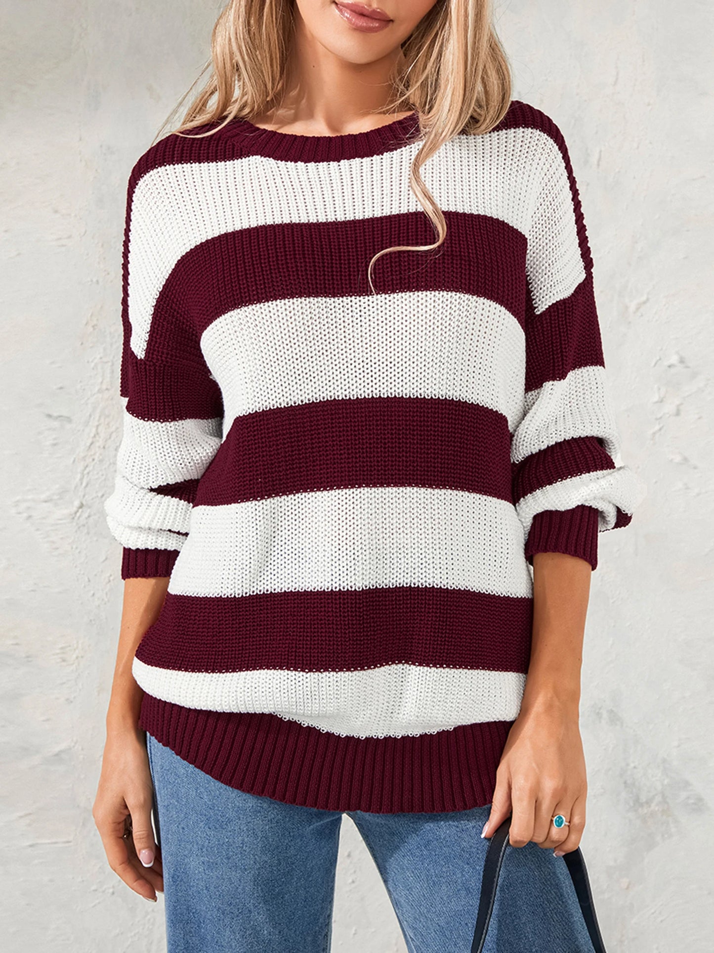 Striped Knit Sweater | Honey