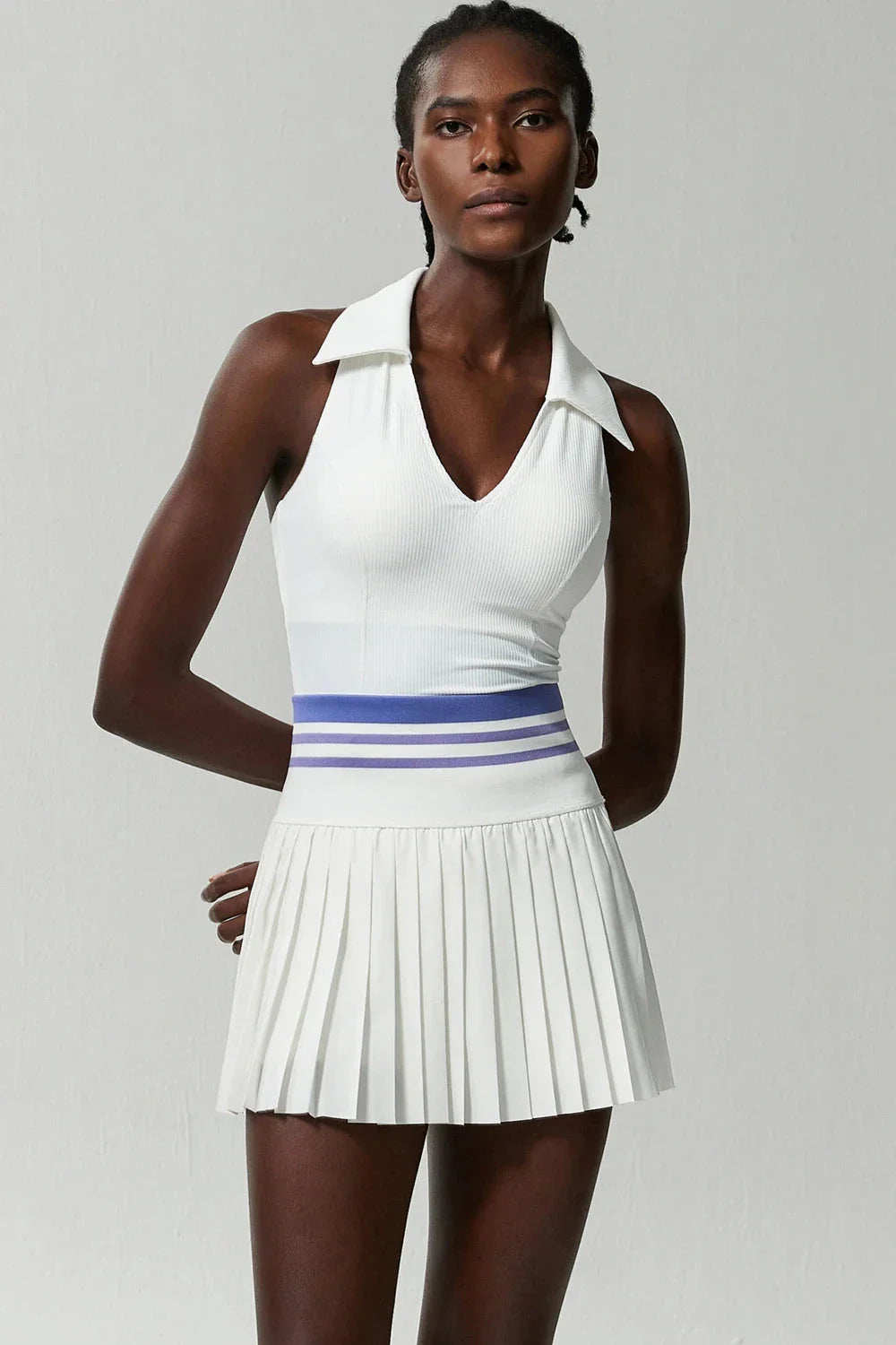 Variant image for Women Tennis Set White Nylon | Elegant-5