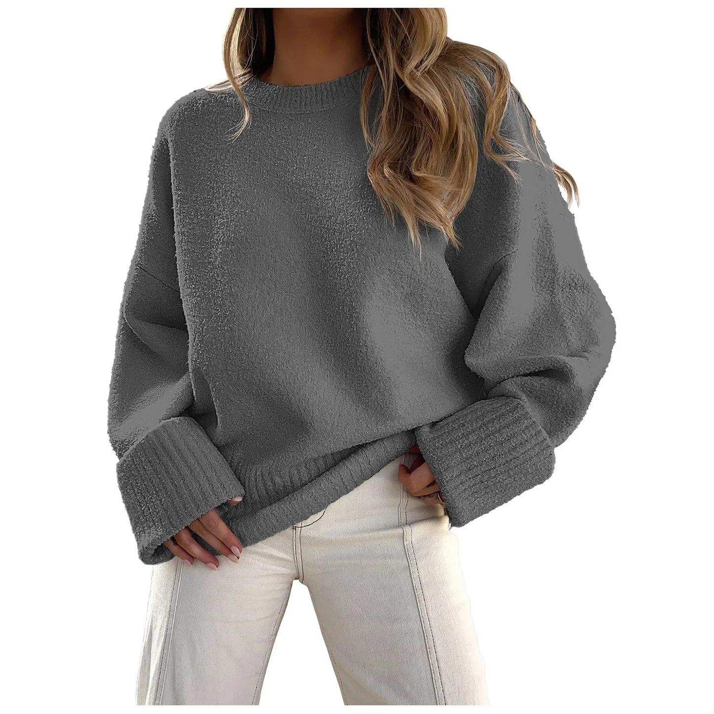 Women Cozy Oversized Textured Sweater | Yasmin