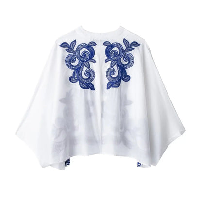 Women Two-Piece Summer Set White Polyester | Summer Breeze-6