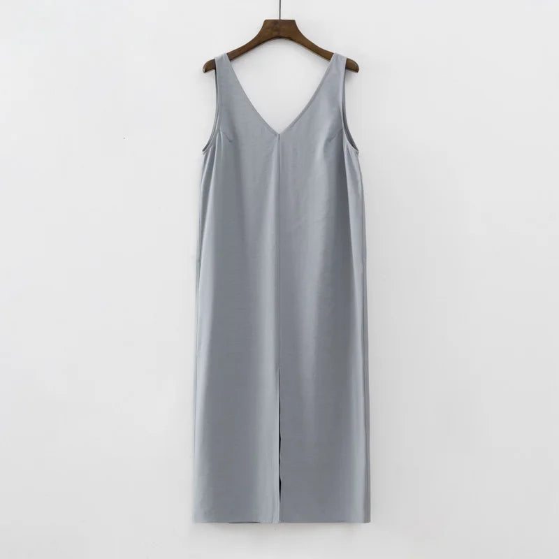 Minimalist Sleeveless Slip Dress | Janetta