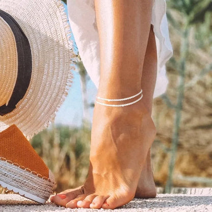Women Crystal Chain Anklet | Ianthe