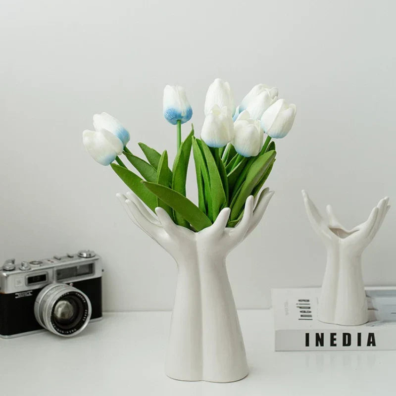 Large White Ceramic Flower Vase | Elegance 5