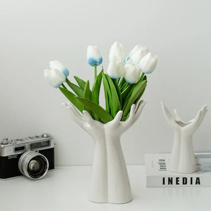 Large White Ceramic Flower Vase | Elegance 5