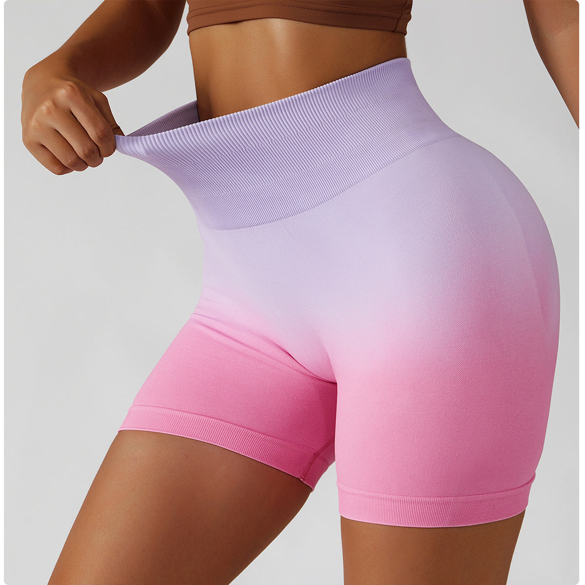 Women Biker Shorts Gradient Nylon | Bella-2