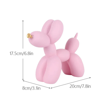 Variant image for Colorful Dog Balloon Sculpture Resin | Whimsical Home Decor-7